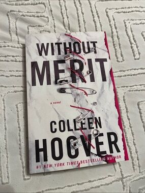 Without Merit by Colleen Hoover - White & Pink Paperback Novel